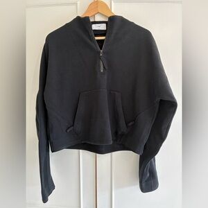 Aritzia tna 1/4 zip crop sweatshirt